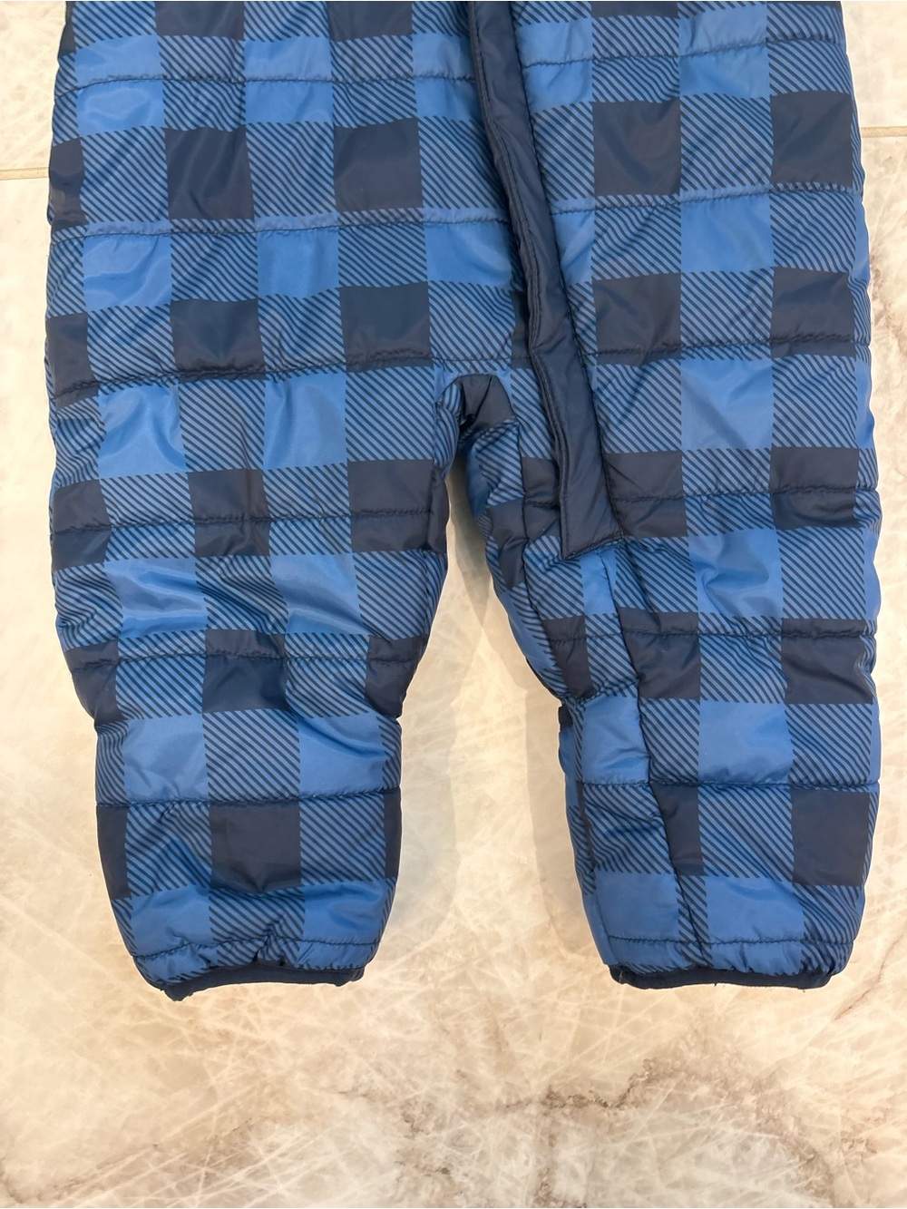 Eddie Bauer Blue Plaid Snowsuit - Picture 3 of 8